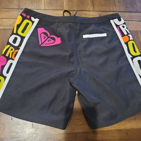 Roxy Womens Black Board Shorts Size 7 - Picture 2 of 4